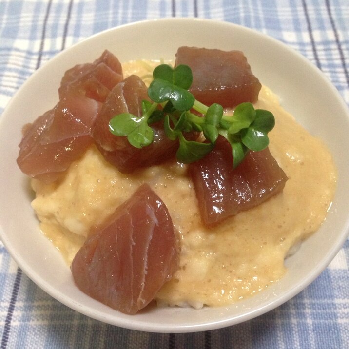 漬けまぐろの味噌とろろご飯♪